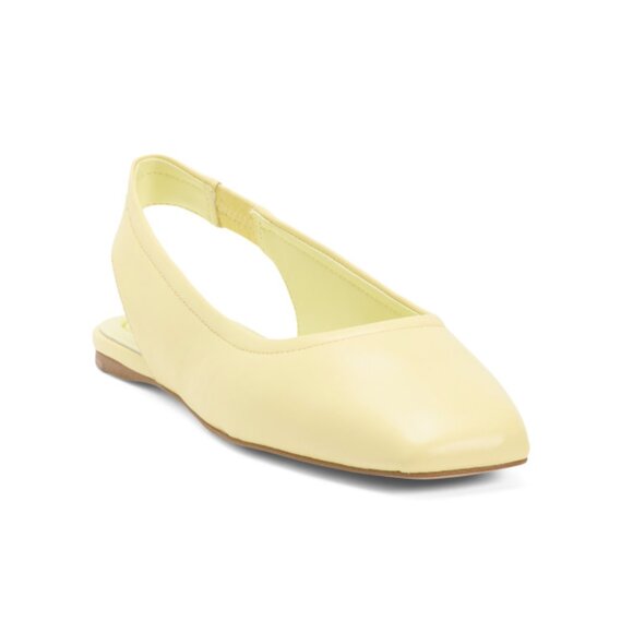 FRANCO SARTO Yellow Leather Flexa Antona Slingback Flats - Picture 1 of 2